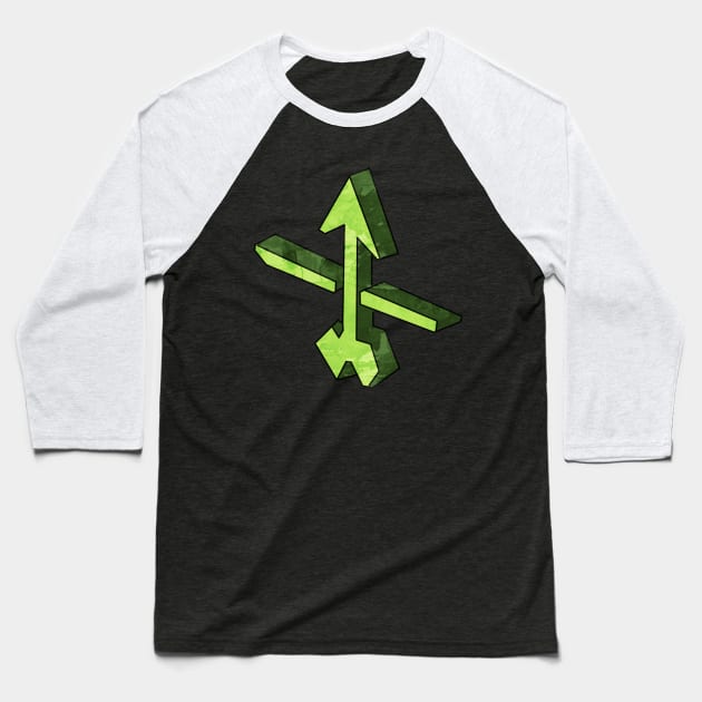 Hades Symbol - Artemis Baseball T-Shirt by CieloMarie